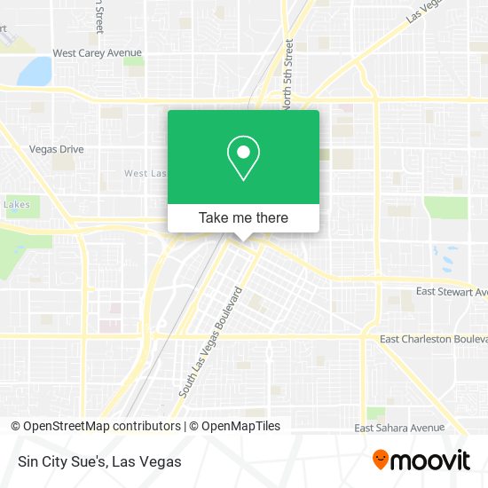 Mapa de Sin City Sue's