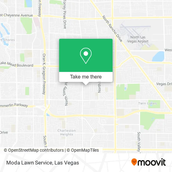 Moda Lawn Service map