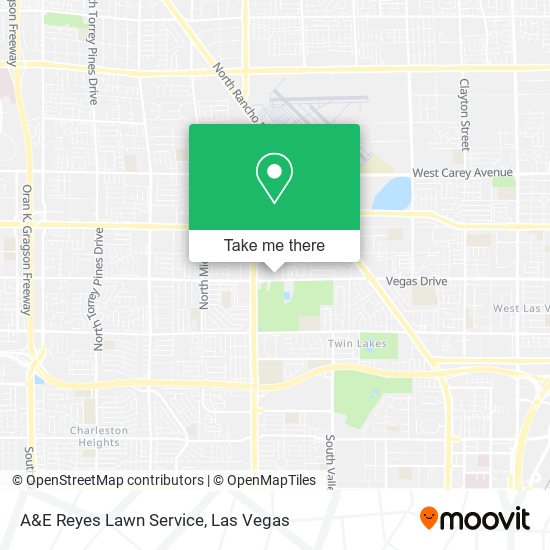 A&E Reyes Lawn Service map