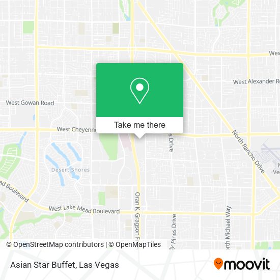 Asian Star Buffet map