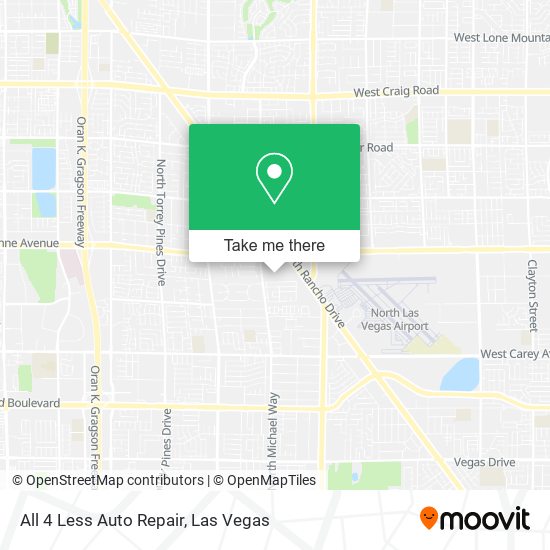 All 4 Less Auto Repair map