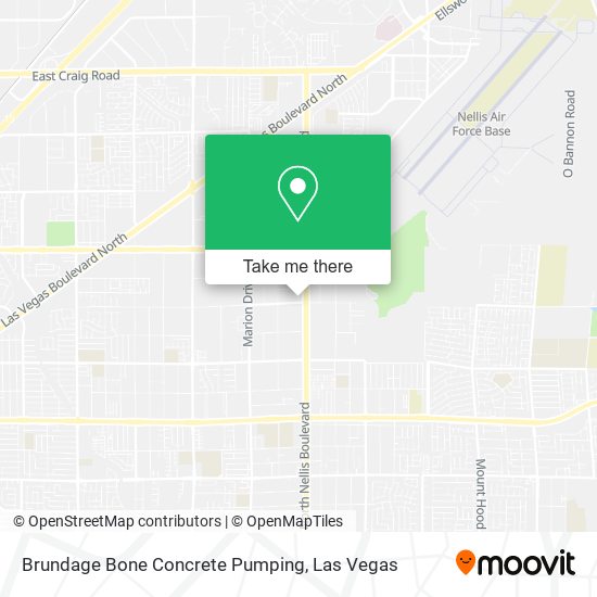 Mapa de Brundage Bone Concrete Pumping