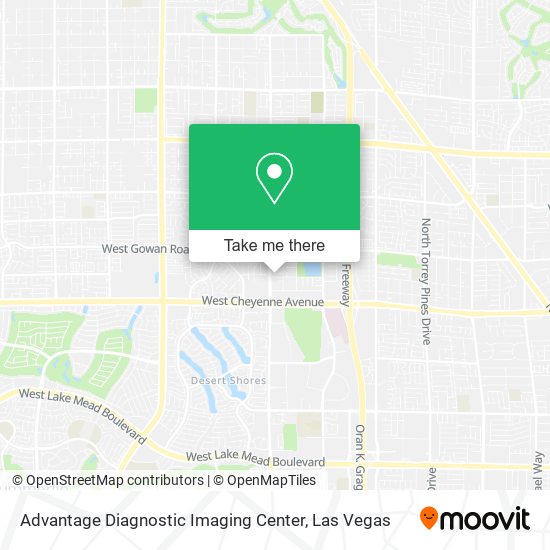 Advantage Diagnostic Imaging Center map