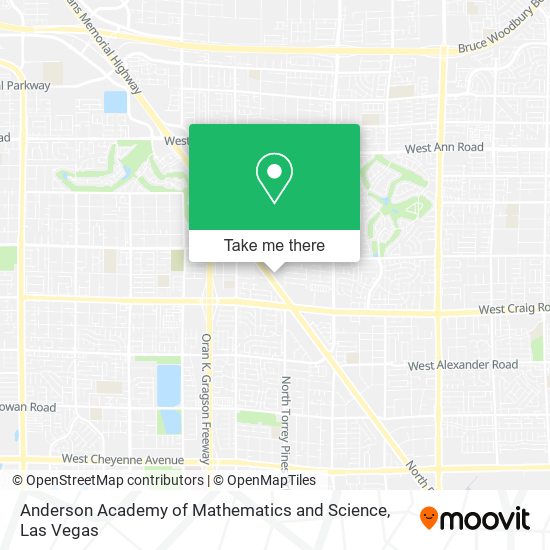 Anderson Academy of Mathematics and Science map