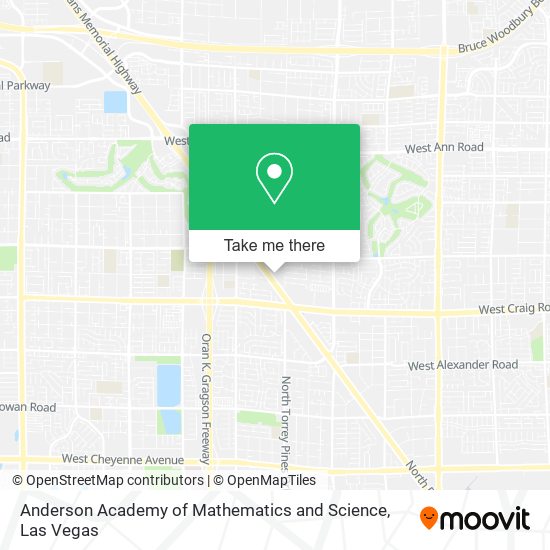 Mapa de Anderson Academy of Mathematics and Science