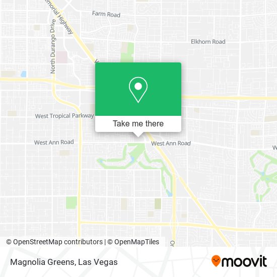 Magnolia Greens map