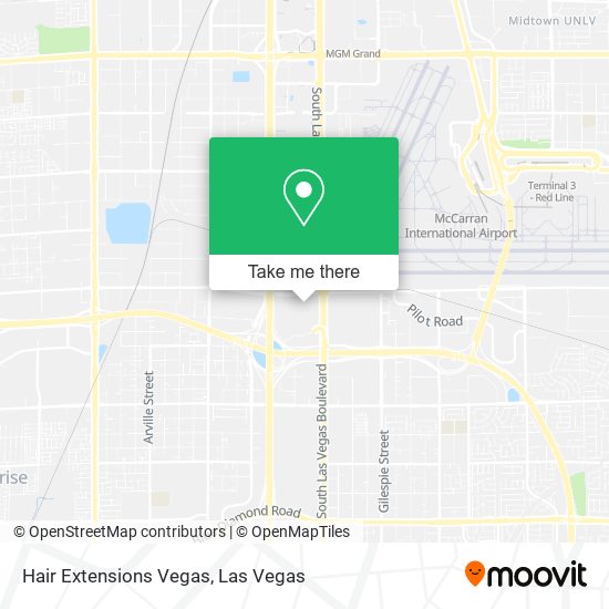 Mapa de Hair Extensions Vegas