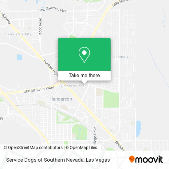 Service Dogs of Southern Nevada map