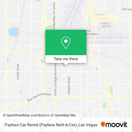 Mapa de Payless Car Rental (Payless Rent-A-Car)