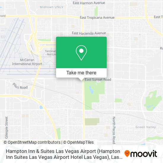 Mapa de Hampton Inn & Suites Las Vegas Airport