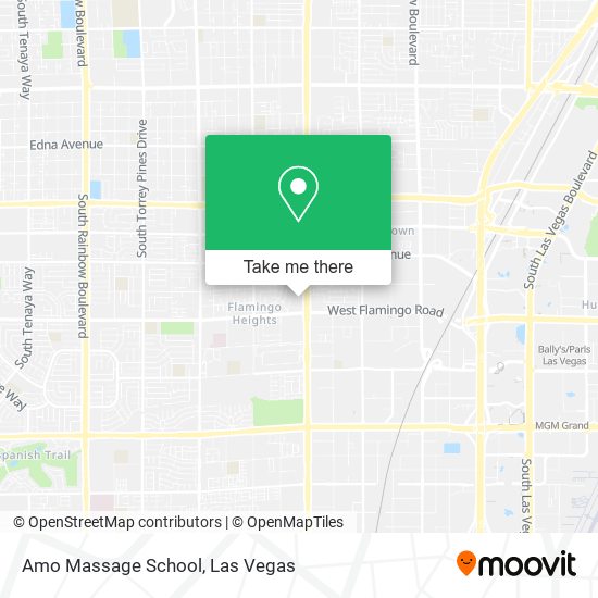 Amo Massage School map