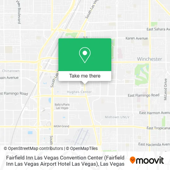 Fairfield Inn Las Vegas Convention Center (Fairfield Inn Las Vegas Airport Hotel Las Vegas) map