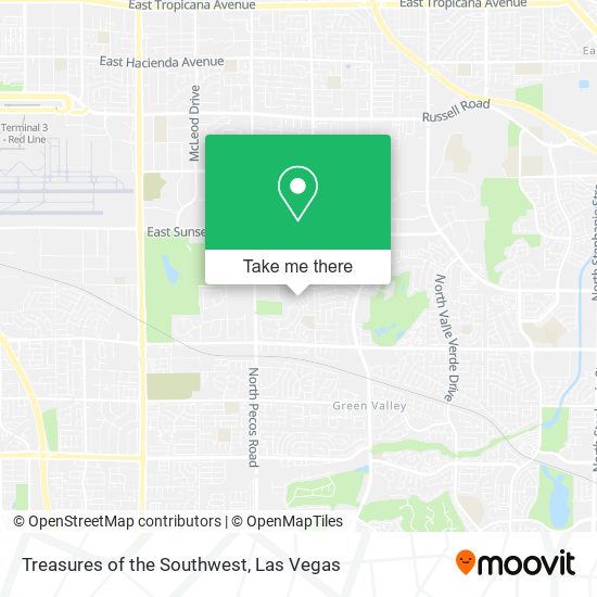 Mapa de Treasures of the Southwest
