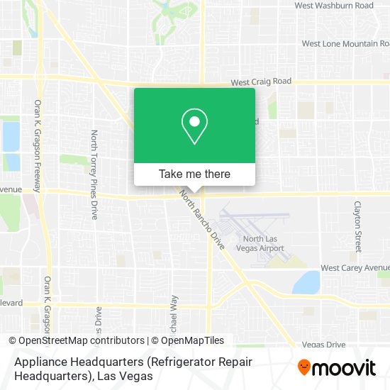 Appliance Headquarters (Refrigerator Repair Headquarters) map