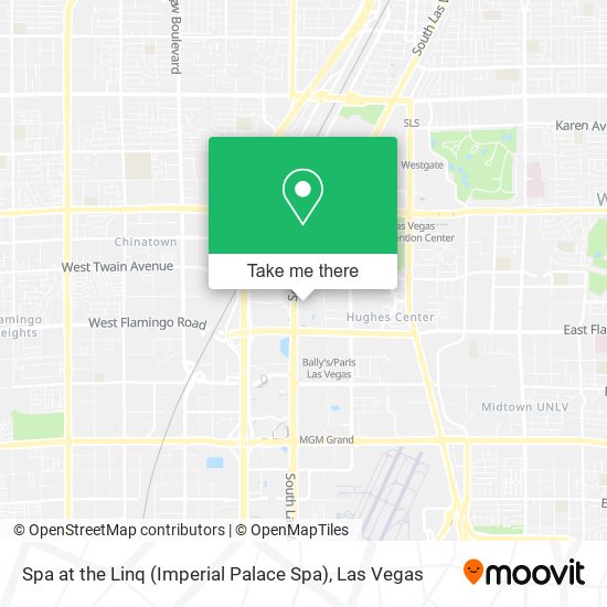 Spa at the Linq (Imperial Palace Spa) map