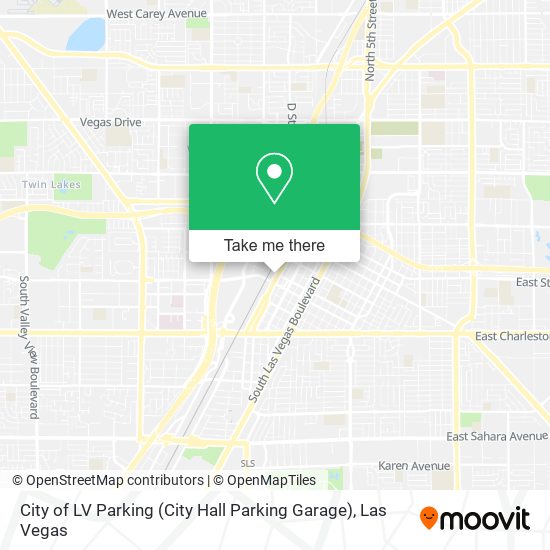 City of LV Parking (City Hall Parking Garage) map