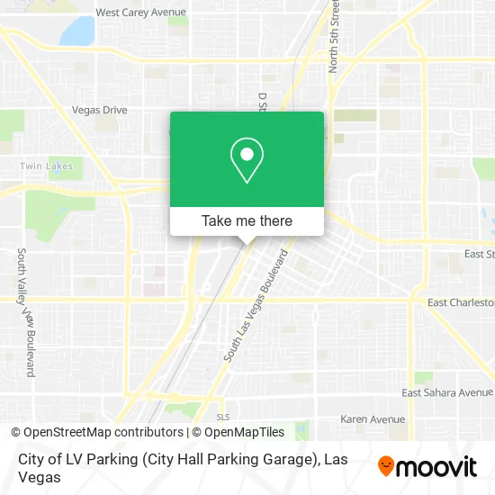 City of LV Parking (City Hall Parking Garage) map
