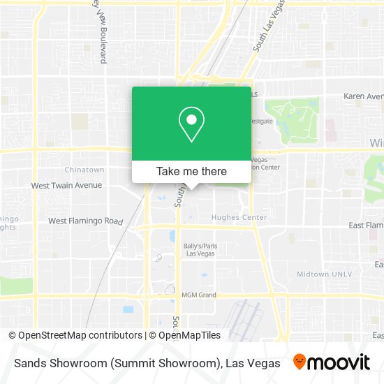 Mapa de Sands Showroom (Summit Showroom)