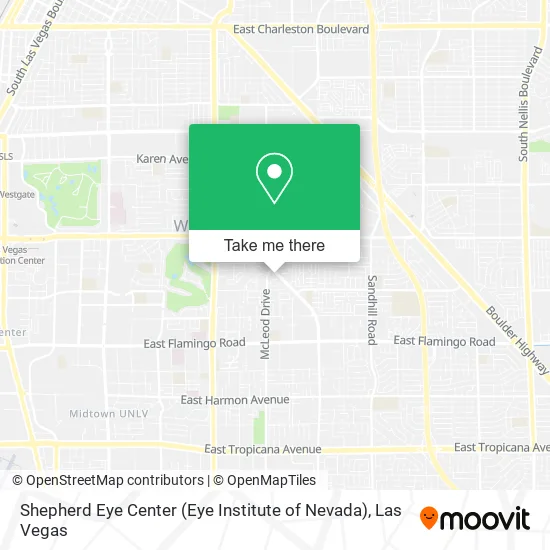 Mapa de Shepherd Eye Center (Eye Institute of Nevada)