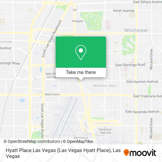 Hyatt Place Las Vegas map