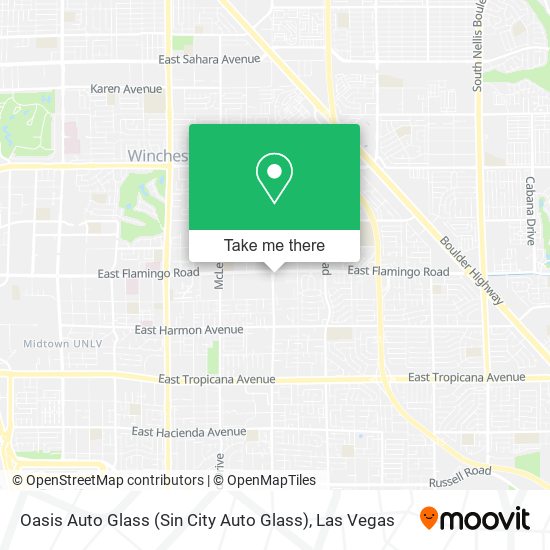 Oasis Auto Glass (Sin City Auto Glass) map