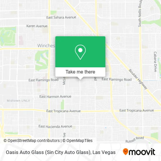 Mapa de Oasis Auto Glass (Sin City Auto Glass)