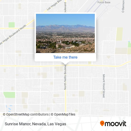 Mapa de Sunrise Manor, Nevada