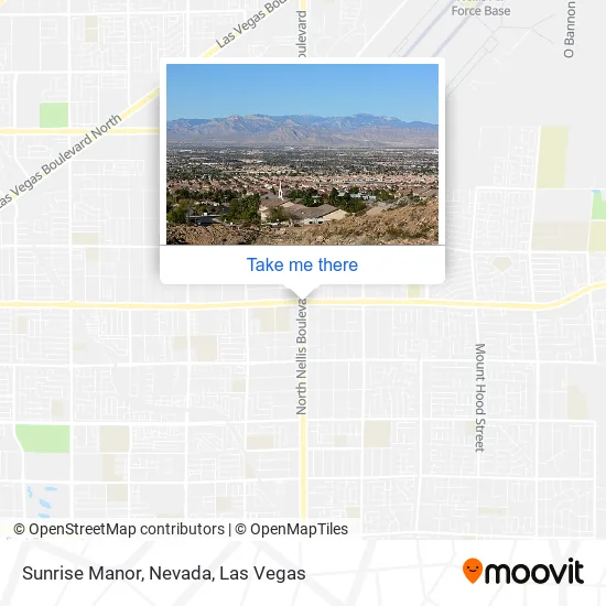 Mapa de Sunrise Manor, Nevada
