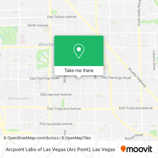Mapa de Arcpoint Labs of Las Vegas (Arc Point)