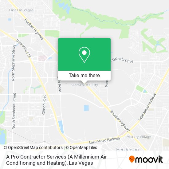 A Pro Contractor Services (A Millennium Air Conditioning and Heating) map