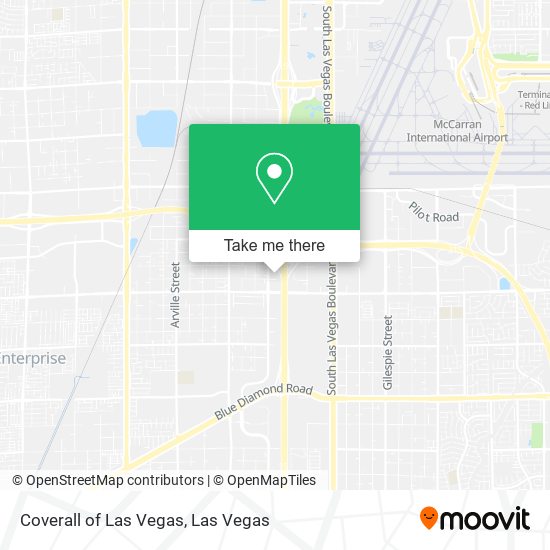 Coverall of Las Vegas map
