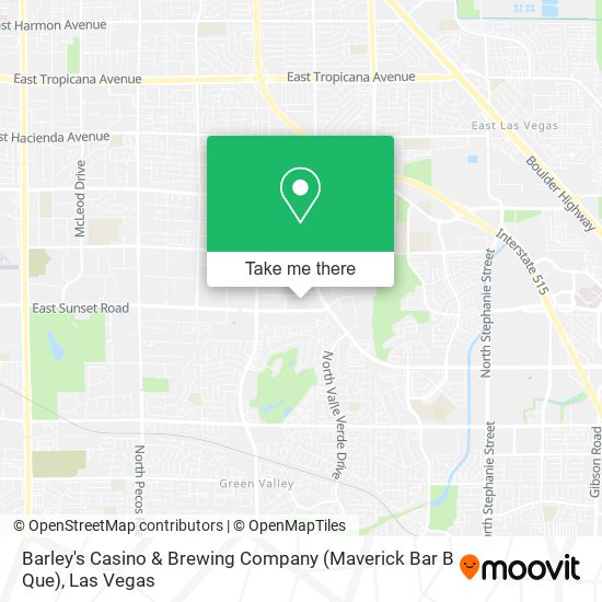 Mapa de Barley's Casino & Brewing Company (Maverick Bar B Que)