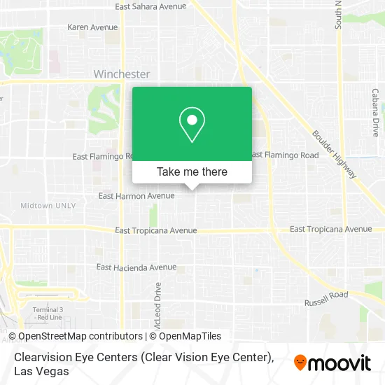 Mapa de Clearvision Eye Centers (Clear Vision Eye Center)