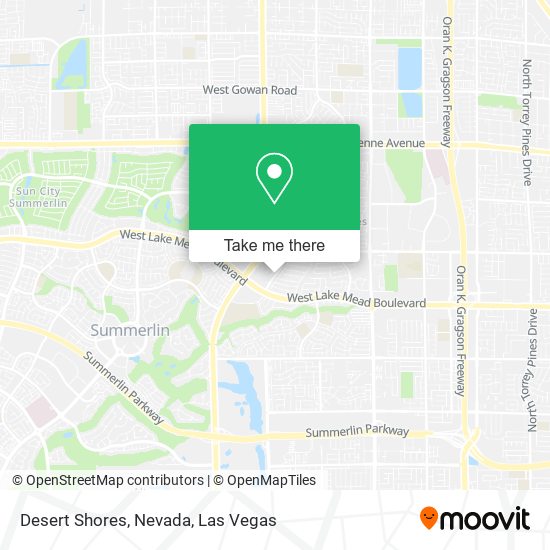 Desert Shores, Nevada map