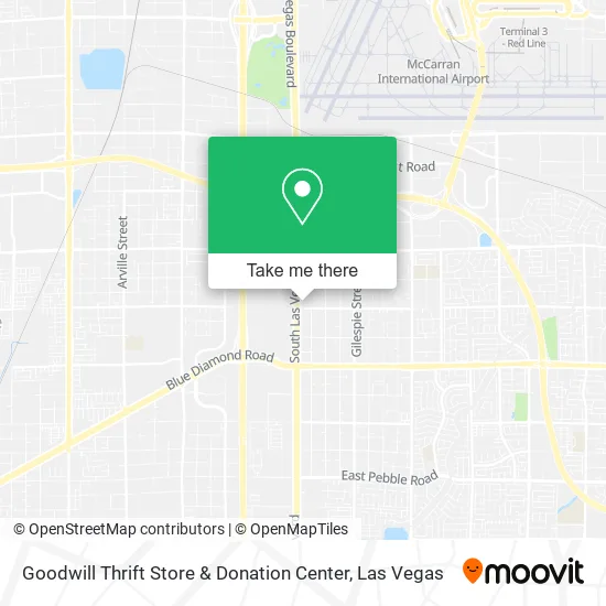Mapa de Goodwill Thrift Store & Donation Center