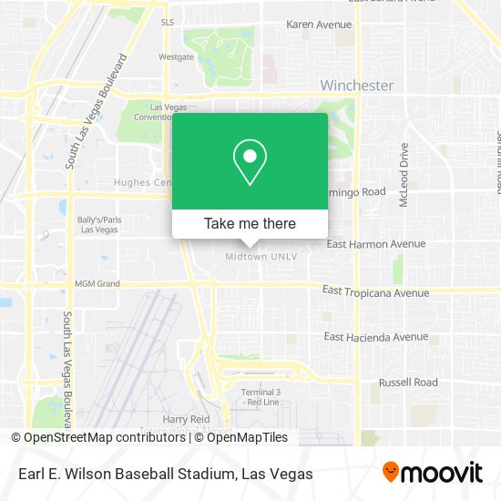 Earl E. Wilson Baseball Stadium map