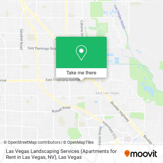 Mapa de Las Vegas Landscaping Services (Apartments for Rent in Las Vegas, NV)