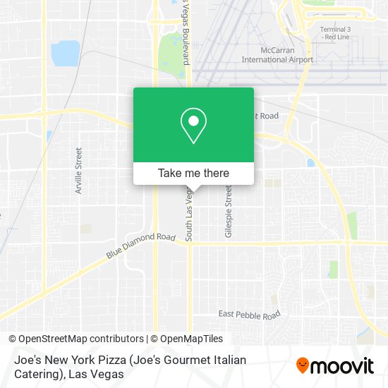 Mapa de Joe's New York Pizza (Joe's Gourmet Italian Catering)