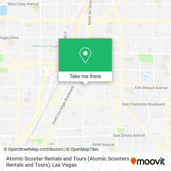 Atomic Scooter Rentals and Tours map