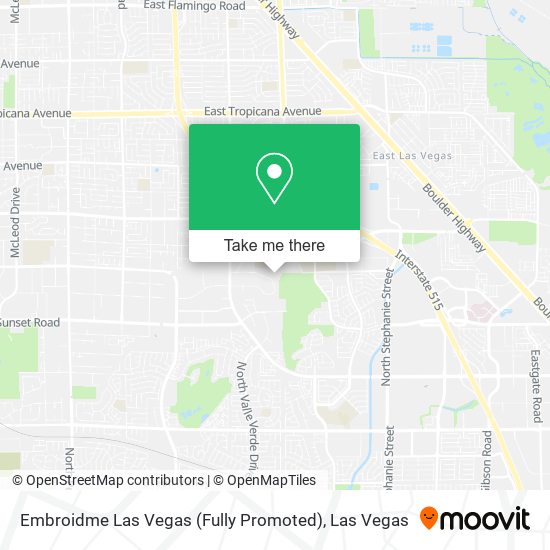 Mapa de Embroidme Las Vegas (Fully Promoted)
