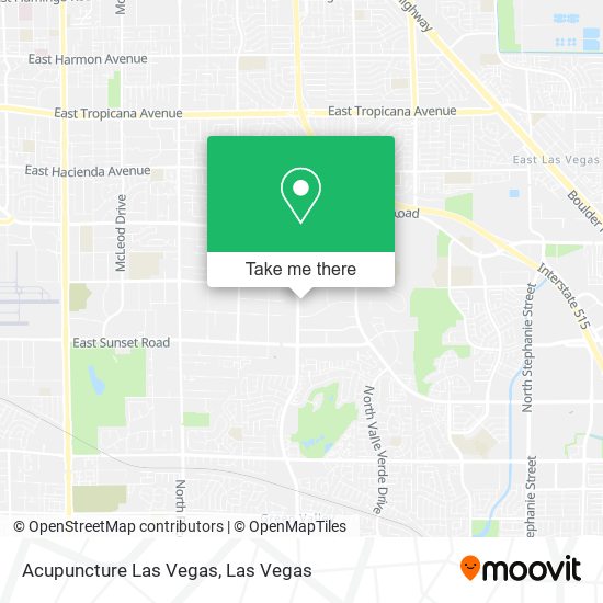 Acupuncture Las Vegas map