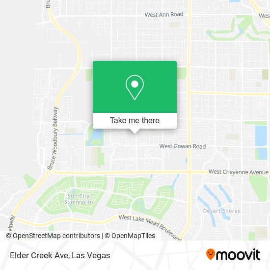 Mapa de Elder Creek Ave