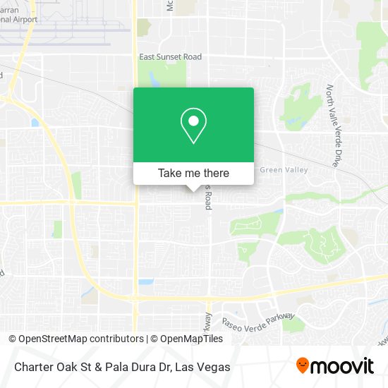 Charter Oak St & Pala Dura Dr map