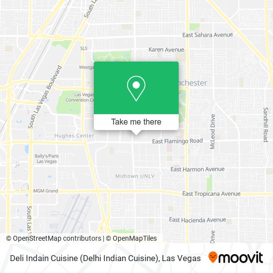 Mapa de Deli Indain Cuisine (Delhi Indian Cuisine)