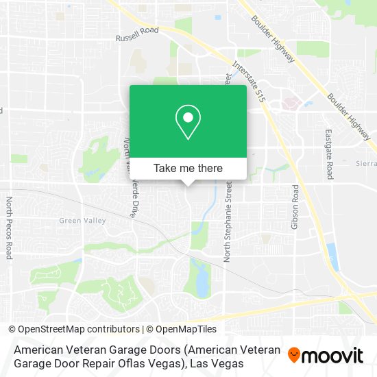 American Veteran Garage Doors (American Veteran Garage Door Repair Oflas Vegas) map