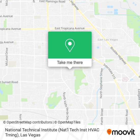 Mapa de National Technical Institute (Nat’l Tech Inst HVAC Trning)