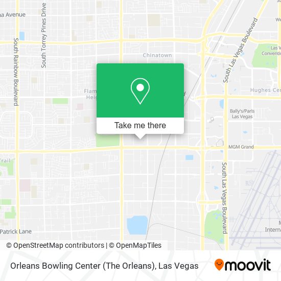 Orleans Bowling Center (The Orleans) map