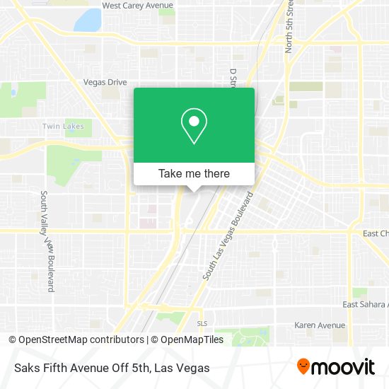 Mapa de Saks Fifth Avenue Off 5th