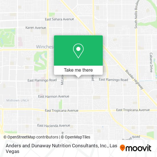 Anders and Dunaway Nutrition Consultants, Inc. map