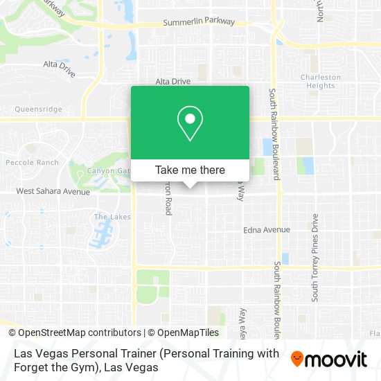 Las Vegas Personal Trainer (Personal Training with Forget the Gym) map